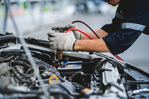 Branch Automotive | Car battery inspection at Car shop